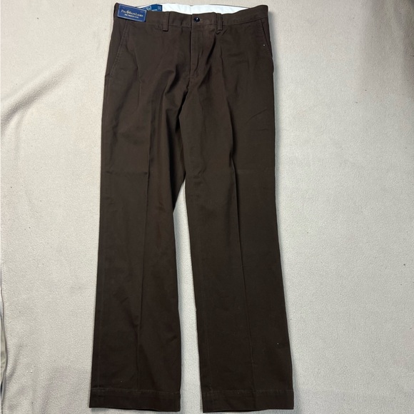 Polo Ralph Lauren Other - Polo Ralph Lauren Pants Mens 34x32 Brown Chino Preston Pant Casual Pony Logo NWT
